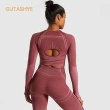 Load image into Gallery viewer, GUTASHYE 2 Piece Set Workout Clothes for Women Sports Bra and Leggings Set Sports Wear for Women Gym Clothing Athletic Yoga Set