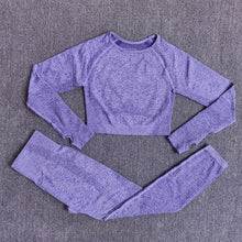 Load image into Gallery viewer, 2/3/5PCS Seamless Women Yoga Set Workout Sportswear Gym Clothing Fitness Long Sleeve Crop Top High Waist Leggings Sports Suits