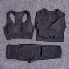 Load image into Gallery viewer, 2/3/5PCS Seamless Women Yoga Set Workout Sportswear Gym Clothing Fitness Long Sleeve Crop Top High Waist Leggings Sports Suits