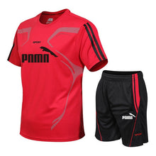Load image into Gallery viewer, Brand men's sportswear suit GYM fitness clothing football training set jersey jogging men's suit running sportswear sports suit