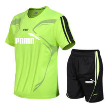 Load image into Gallery viewer, Brand men's sportswear suit GYM fitness clothing football training set jersey jogging men's suit running sportswear sports suit