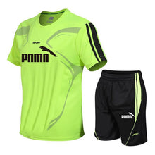 Load image into Gallery viewer, Brand men's sportswear suit GYM fitness clothing football training set jersey jogging men's suit running sportswear sports suit