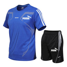 Load image into Gallery viewer, Brand men's sportswear suit GYM fitness clothing football training set jersey jogging men's suit running sportswear sports suit