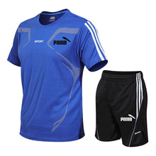 Load image into Gallery viewer, Brand men's sportswear suit GYM fitness clothing football training set jersey jogging men's suit running sportswear sports suit