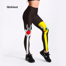 Load image into Gallery viewer, Qickitout Leggings 2018 Drop Shipping Fitness Pants Women Lovely Cartoon Cat and Duck Printed Women Cute Casual Leggings
