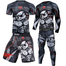 Load image into Gallery viewer, MMA Men's Boxing Jersey Set Fitness Compression Sportswear Clothing Running Jogging Sportswear Sports Fitness Tights
