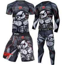 Load image into Gallery viewer, MMA Men's Boxing Jersey Set Fitness Compression Sportswear Clothing Running Jogging Sportswear Sports Fitness Tights
