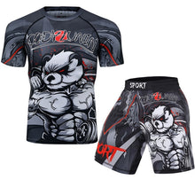 Load image into Gallery viewer, MMA Men's Boxing Jersey Set Fitness Compression Sportswear Clothing Running Jogging Sportswear Sports Fitness Tights
