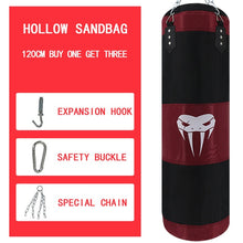 Load image into Gallery viewer, SOTF Boxing Sand Bag Empty Punching Bag Taekwondo Kickboxing mma Equipment Martial Arts Hanging Kick  Muay Thai Boxer Training
