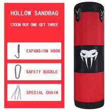 Load image into Gallery viewer, SOTF Boxing Sand Bag Empty Punching Bag Taekwondo Kickboxing mma Equipment Martial Arts Hanging Kick  Muay Thai Boxer Training
