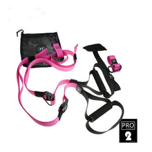 Load image into Gallery viewer, Hanging Belt Training Gym Home workout Suspension Exercise Stretching Elastic Straps fitness bands banda resistencia fitness
