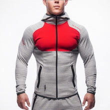 Load image into Gallery viewer, 2020 NEW Men's Sports Suit Brand Clothing Men Tracksuit Zipper Sets Sweatshirt Muscle men Hoodies+Pants Sets gyms Running Suit
