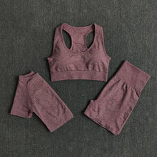 Load image into Gallery viewer, 2/3/4PCS Yoga Set Workout Sportswear Seamless Women Gym Clothing Fitness Shorts Sleeve Crop Top High Waist Leggings Sports Suits
