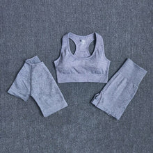Load image into Gallery viewer, 2/3/4PCS Yoga Set Workout Sportswear Seamless Women Gym Clothing Fitness Shorts Sleeve Crop Top High Waist Leggings Sports Suits
