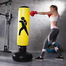 Load image into Gallery viewer, Vertical Inflatable Boxing Bag PVC Thickening Boxing Pillar Tumbler Fight Column Punching Bag Fitness Tool
