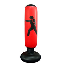 Load image into Gallery viewer, Vertical Inflatable Boxing Bag PVC Thickening Boxing Pillar Tumbler Fight Column Punching Bag Fitness Tool
