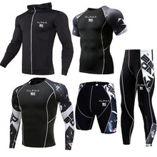 Load image into Gallery viewer, Men Sportswear Compression Sports Suits Quick Dry Running Sets Clothing Sports Joggers Training Gym Fitness Tracksuits Running
