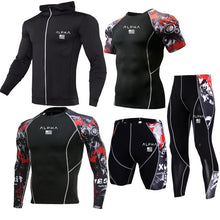Load image into Gallery viewer, Men Sportswear Compression Sports Suits Quick Dry Running Sets Clothing Sports Joggers Training Gym Fitness Tracksuits Running
