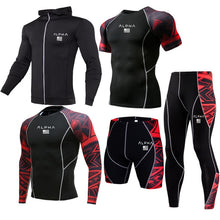 Load image into Gallery viewer, Men Sportswear Compression Sports Suits Quick Dry Running Sets Clothing Sports Joggers Training Gym Fitness Tracksuits Running
