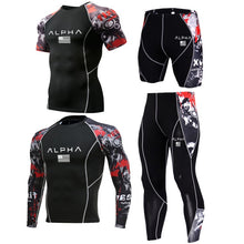 Load image into Gallery viewer, Men Sportswear Compression Sports Suits Quick Dry Running Sets Clothing Sports Joggers Training Gym Fitness Tracksuits Running
