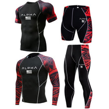Load image into Gallery viewer, Men Sportswear Compression Sports Suits Quick Dry Running Sets Clothing Sports Joggers Training Gym Fitness Tracksuits Running
