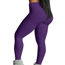 Load image into Gallery viewer, Sport Leggings Women Gym High Waist Push Up Yoga Pants Jacquard Fitness Legging Running Trousers Woman Tight Sport Pants
