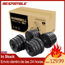 Load image into Gallery viewer, A Pair of 30kg Dumbbell Weight Set Adjustable Solid Fitness Dumbbell Set Safety Non-slip Dumbbells Gym Exercise Training Tools
