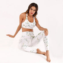 Load image into Gallery viewer, 2 Piece Womens Yoga Suit Femme Workout Sports Bra and Leggings Set Sports Wear for Women Gym Clothing Athletic Fitness Tracksuit

