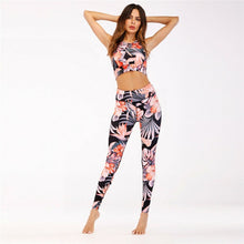 Load image into Gallery viewer, 2 Piece Womens Yoga Suit Femme Workout Sports Bra and Leggings Set Sports Wear for Women Gym Clothing Athletic Fitness Tracksuit
