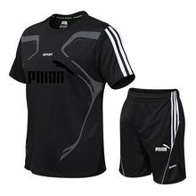 Load image into Gallery viewer, Brand men's sportswear suit GYM fitness clothing football training set jersey jogging men's suit running sportswear sports suit
