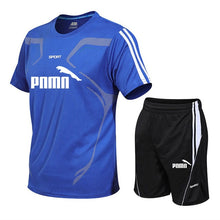 Load image into Gallery viewer, Brand men's sportswear suit GYM fitness clothing football training set jersey jogging men's suit running sportswear sports suit
