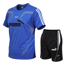 Load image into Gallery viewer, Brand men's sportswear suit GYM fitness clothing football training set jersey jogging men's suit running sportswear sports suit
