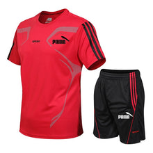 Load image into Gallery viewer, Brand men's sportswear suit GYM fitness clothing football training set jersey jogging men's suit running sportswear sports suit
