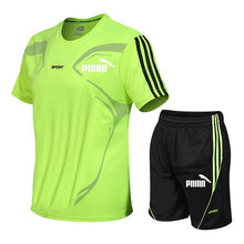 Load image into Gallery viewer, Brand men's sportswear suit GYM fitness clothing football training set jersey jogging men's suit running sportswear sports suit
