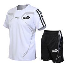 Load image into Gallery viewer, Brand men's sportswear suit GYM fitness clothing football training set jersey jogging men's suit running sportswear sports suit
