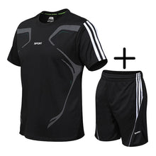 Load image into Gallery viewer, Brand men's sportswear suit GYM fitness clothing football training set jersey jogging men's suit running sportswear sports suit
