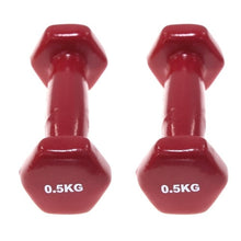 Load image into Gallery viewer, Dumbbells plastic for women, dumbbell Fitness lasting, with style, smooth surface, from 3 kilos, portable optional, 2 pieces
