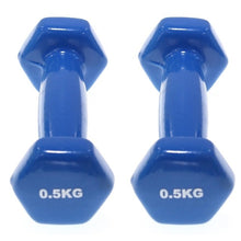 Load image into Gallery viewer, Dumbbells plastic for women, dumbbell Fitness lasting, with style, smooth surface, from 3 kilos, portable optional, 2 pieces
