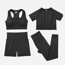 Load image into Gallery viewer, Black Seamless Yoga Set Women Gym Fitness Yoga Clothing Sports Wear Female Workout Leggings&amp;Top Yoga Suit Training Tights Wear
